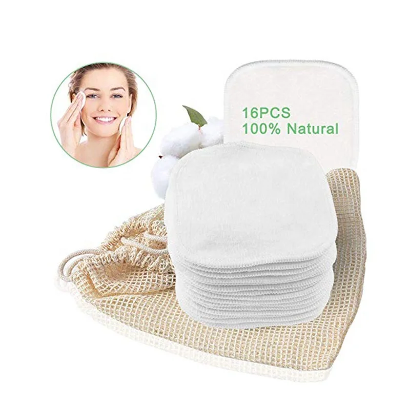 

Convenient To Carry Wonderful High Quality Customizable Makeup Remover Pads, White