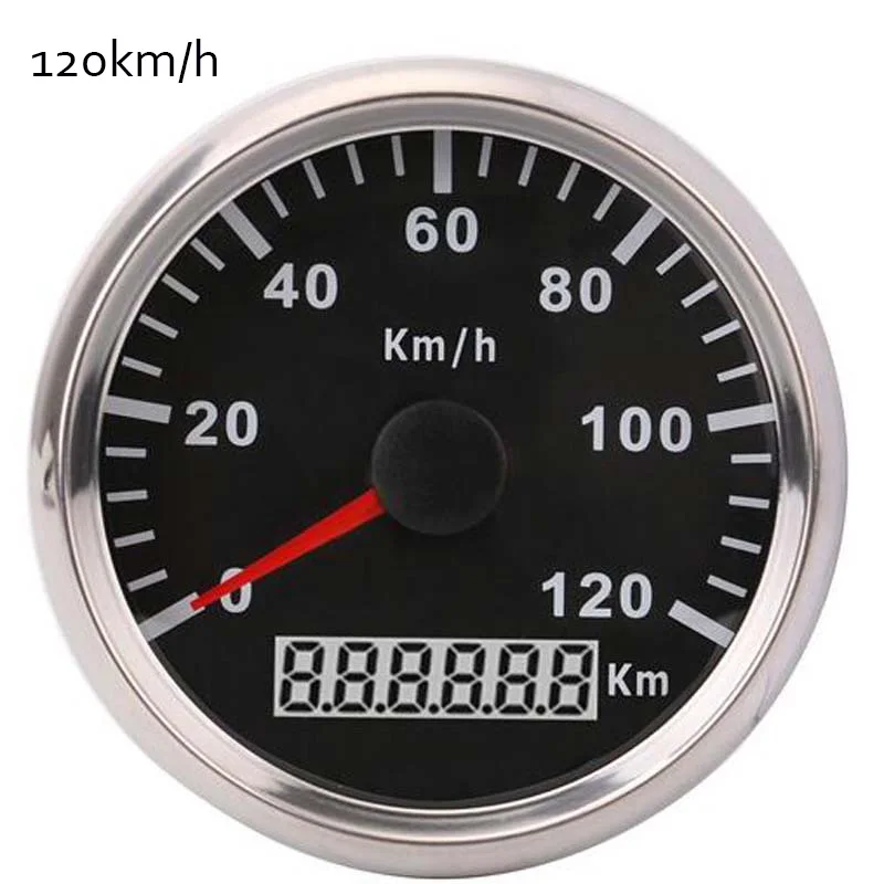 

ELING 3 3/8" Universal Auto GPS Speedometer Gauge 120KM/H Speed for Car Truck Motorcycle 12V 24V With Backlight