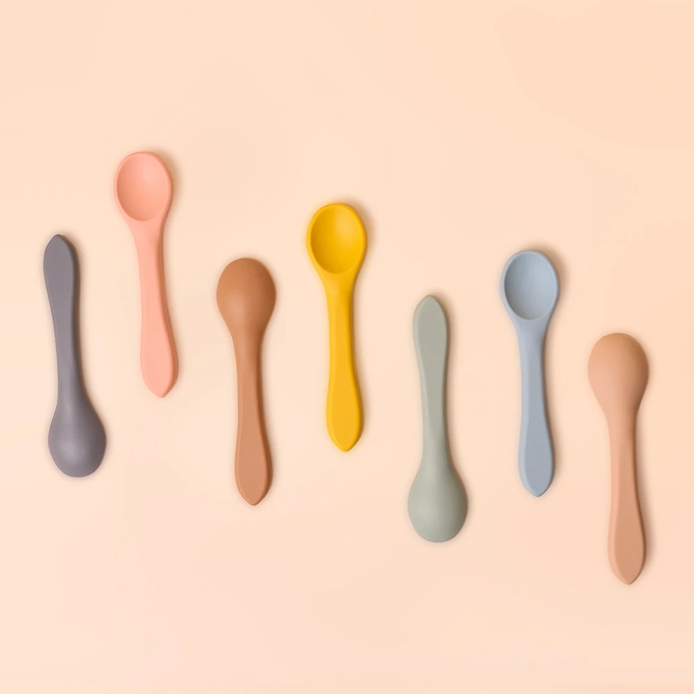 

BPA Free Small Mold Kids Baby Training Silicone Spoon