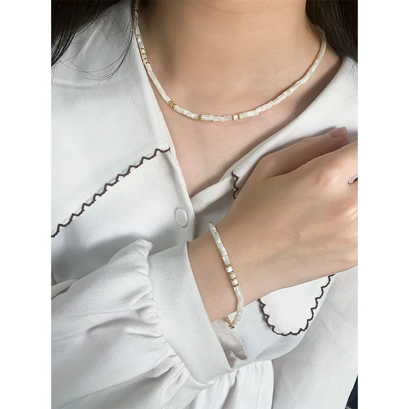 fine jewelry 925 silver pearl bracelet 925 Sterling Silver gold plated chain bracelet Jewelry for women girls