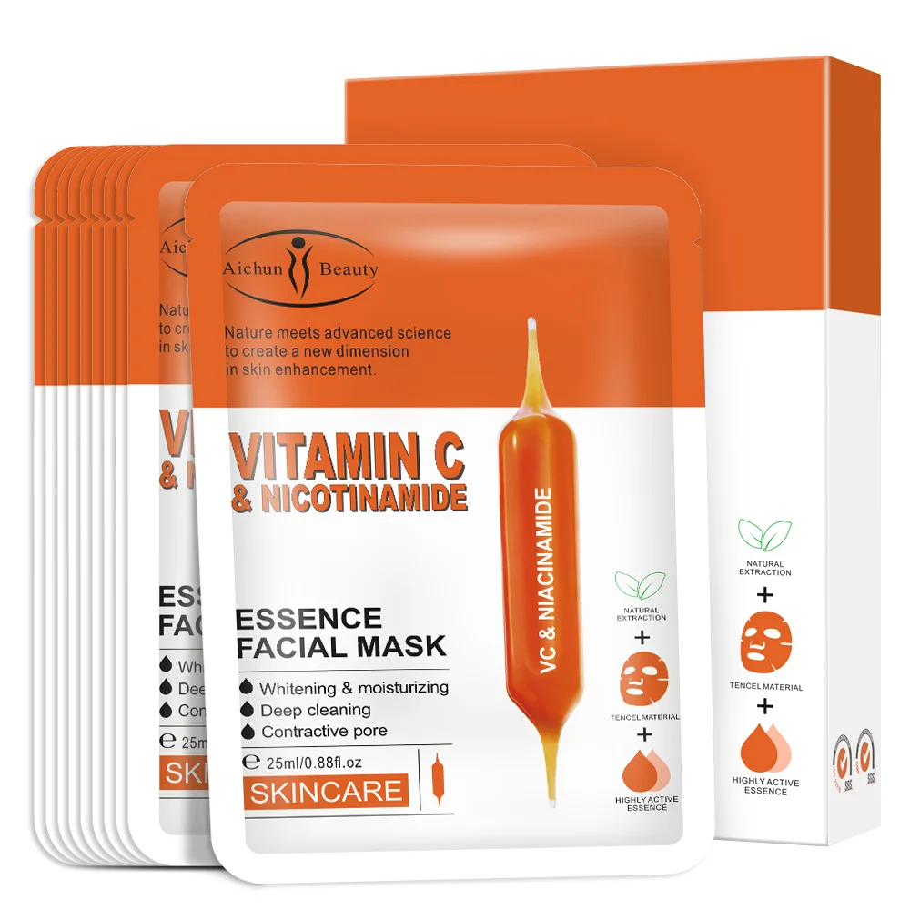 

Best Selling Vitamin C Sheet Mask Whitening And Moisturizing Face Sheet Mask