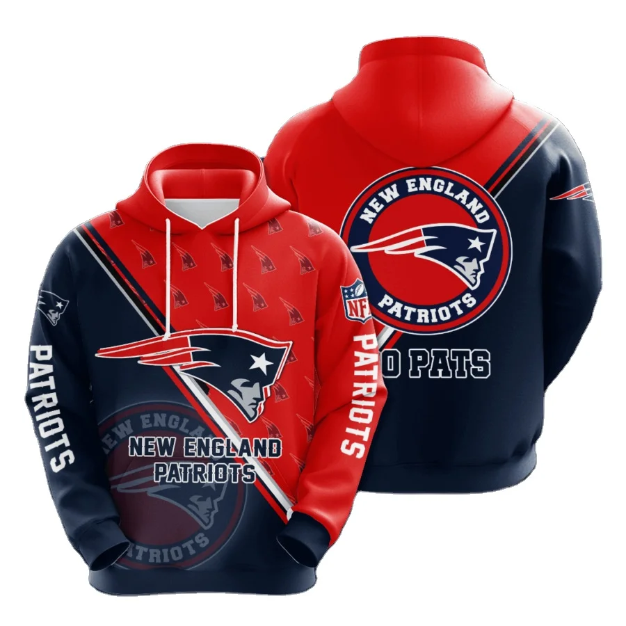 

2022 3D digital printing oversize plain pullover football hoodies new football Cleveland Brown Men Pullover soccer Hoodie