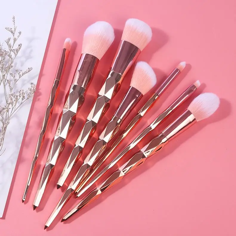 

bling makeup brushes high quality makeup brush luxury vegan makeup brush set private label, Customized color