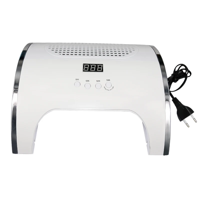 

2020 New Arrived 2-IN-1 80W 36 Leds UV LED Nail Lamp Nail Dust Collector Machine With Two Powerful Fan Nail Dust Suction