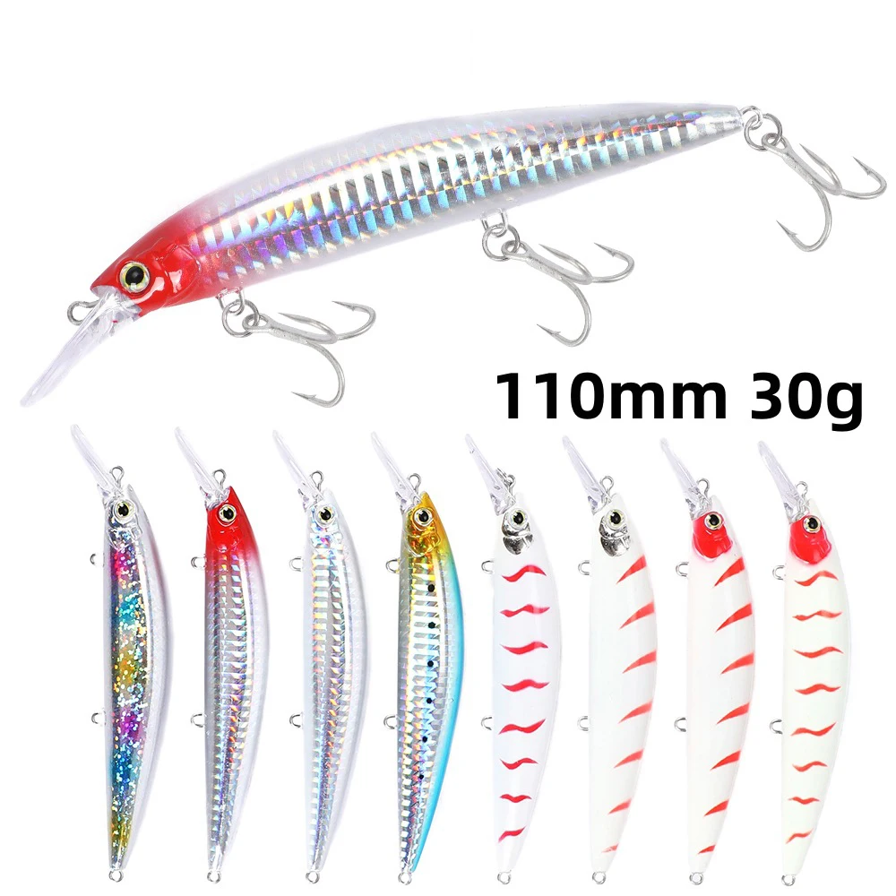 

Jetshark 11cm 30g 8 Colors 3D Eyes Fishing Artificial Biomimetic Lure Hard Minnow Fishing Lures