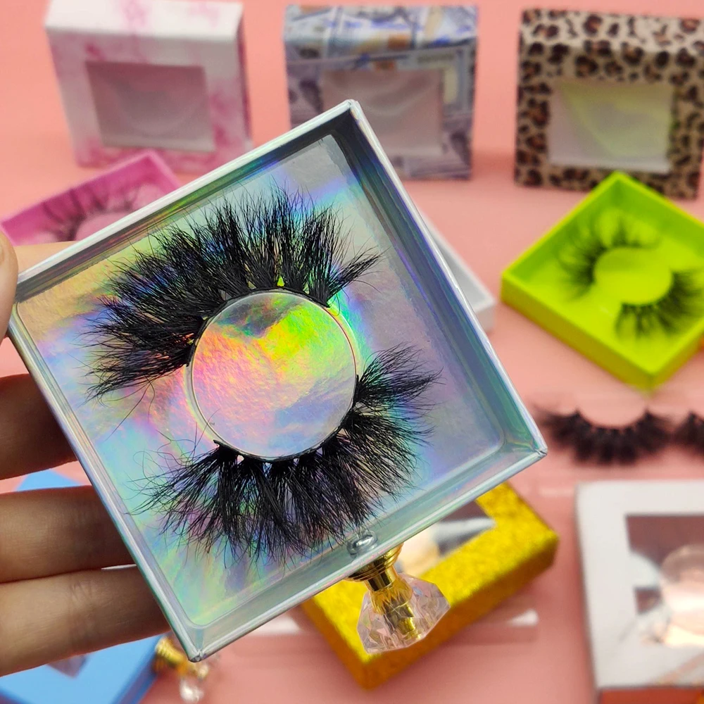 

Custom Magnetic Eyelash Box False Lashes Manufacturer Eyelash Packaging Box, Custom color accepted