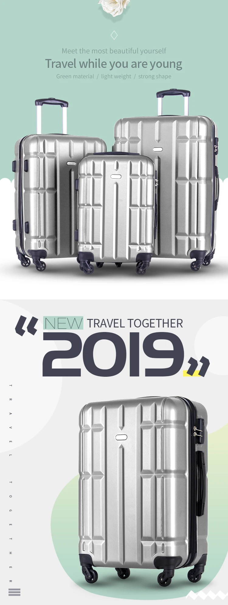 Eminent Hard Case Travel Bag Makrolon Polycarbonate Luggage Trolley  Lightweight Expandable Zipper Suitcase 4 Quiet Wheels With TSA Lock KG82  Turquoise | DubaiStore.com - Dubai