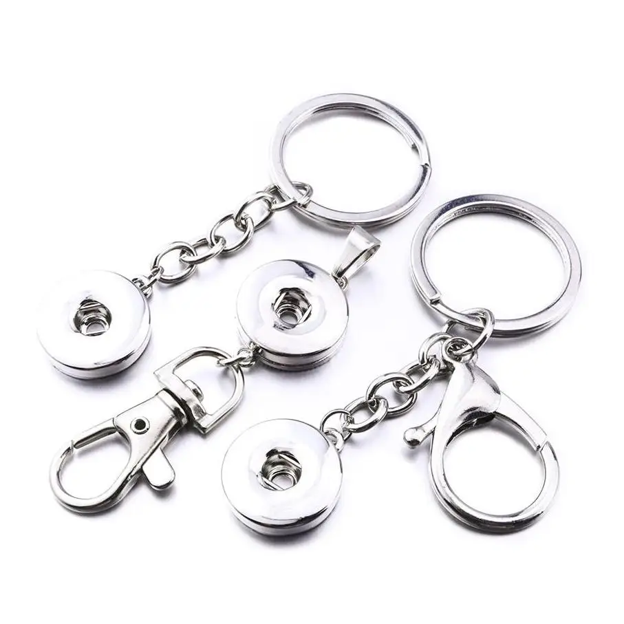 

Noosa Chunks Snap Button Jewelry Metal 18Mm Snap Buttons Key Chains Keys Ring Jewelry For Men & Women Snaps