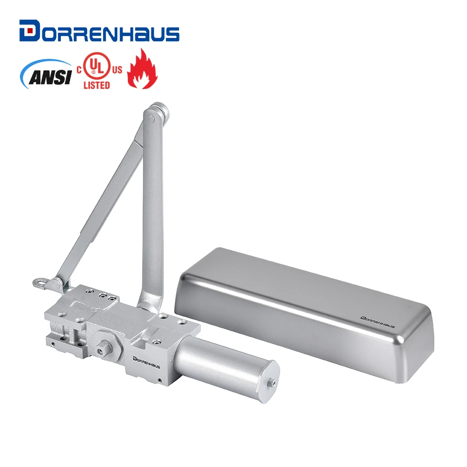 

DORRENHAUS D9000 UL Listed Extra Heavy Duty Size Adjustable Cast Steel Door Closer For Commercial Door