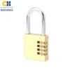 CH-04Y 50mm big keyless 4 digital brass combination lock