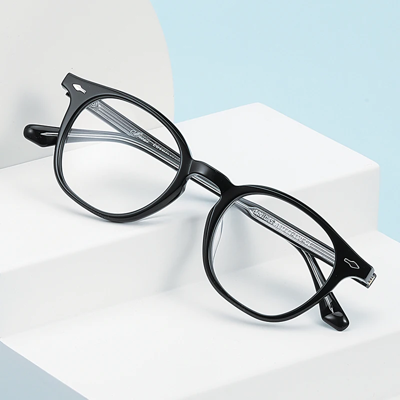 

Wholesale Acetate Eyewear Square Retro Men Women Spectacle Anti Blue Ray Computer Glass Custom Blue Light Blocking Glasses