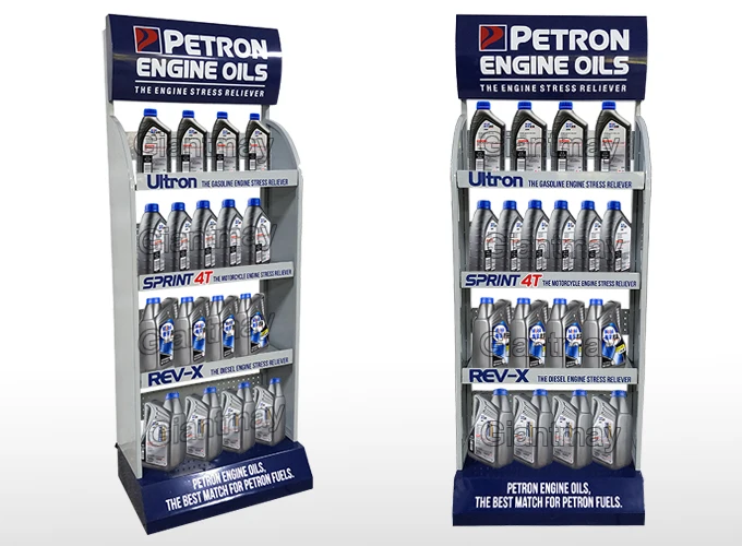 4s Shop Powder Coating Engine Oil Lubricants Display Stand For