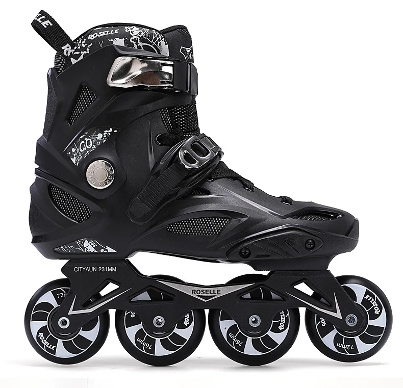 

EACH Four Wheel Inline Professional Speed Slalom Sliding Free Skating Roller Skate Shoes for Adult