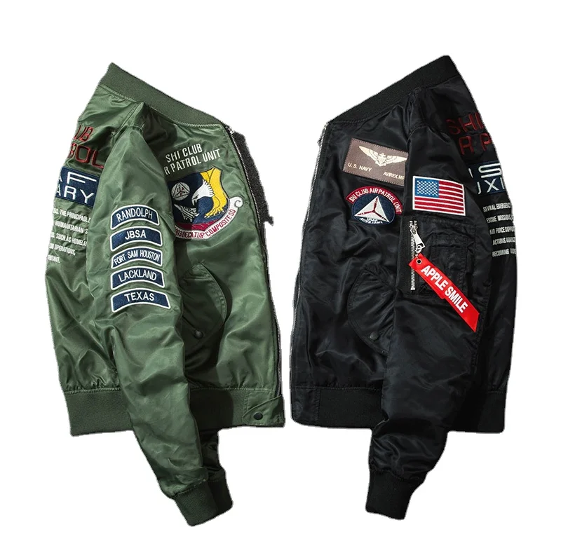 

NASA MA-1 Military Flight Jacket mens Street Bomber Jacket 2021 Autumn for men's jacket