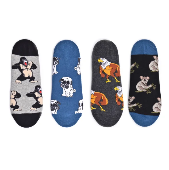 

Bulk Sokken Cartoon Animal World Famous Oil Paintings Ankle Casual Funny Happy Men Socks