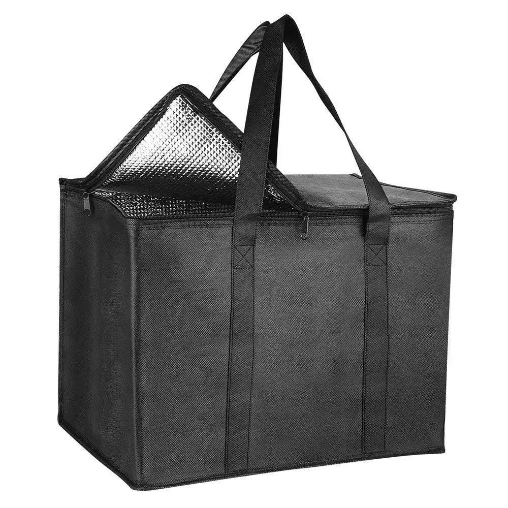 

Professional Factory Thermal Lunch food delivery bag for Pizza, Gery, black, pink,blue etc