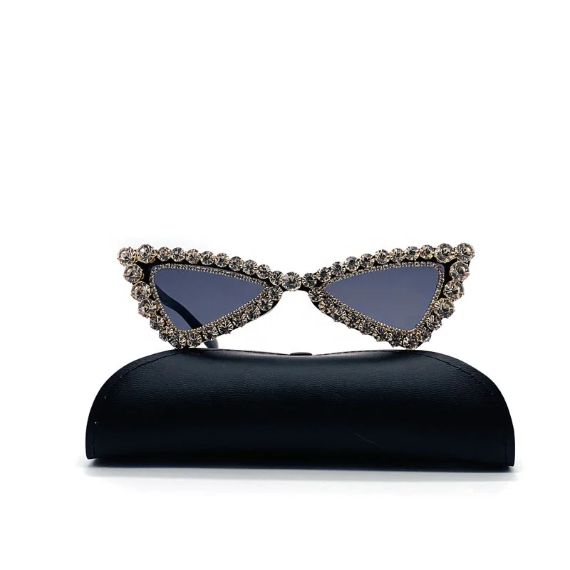 

new style 2020 fashion designer sunglasses Crystal women