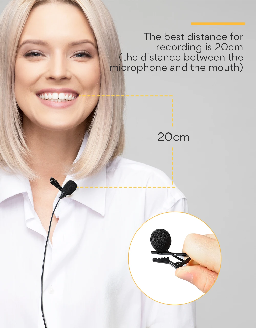 Fully Compatible Conference Microphone Tie Clip Microphone For Laptop