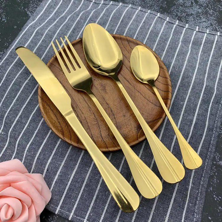 

new kitchen product ideas 2021 stainless spoons gold cutlery flatware set spoon set stainless steel cutlery