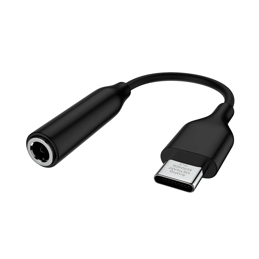 

USB Type C to 3.5mm Headphone Jack Adapter For Samsung Note 10 20 S10 S20, White / black