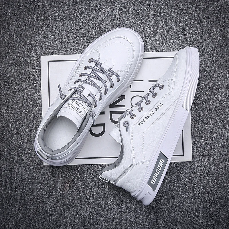 

Custom logo Spring 2022 men's light weight shoes new casual 2022 spring new fashion leisure sports board small white shoes