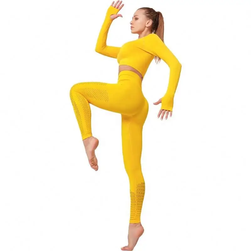

Ptsports womens hotsale fashion newest workout clothing seamless sports wear training gym fitness yoga wear sets, As the picture