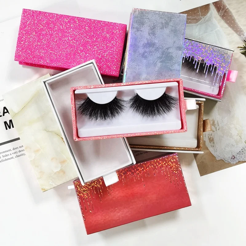 

2020 Private Label Custom Pill Bottle Eyelash Packaging Box 100% Real Mink Fur 3D 5D 6D 25mm Mink Eyelashes