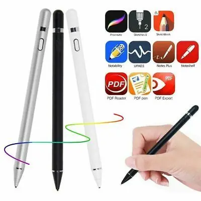 

Customized Metal Business Gift Screen Capacitive Touch Stylus Pen IOS Android ipencil, Black/white