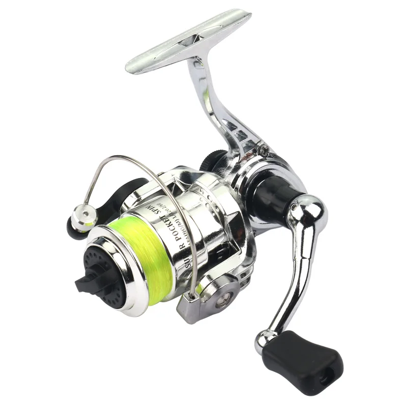 

Hot Sell 4.3:1 Saltwater Spinning Fishing Reel Portable Spinning Fishing Reel Alloy Fishing Tackle mini Spinning Reel XM100