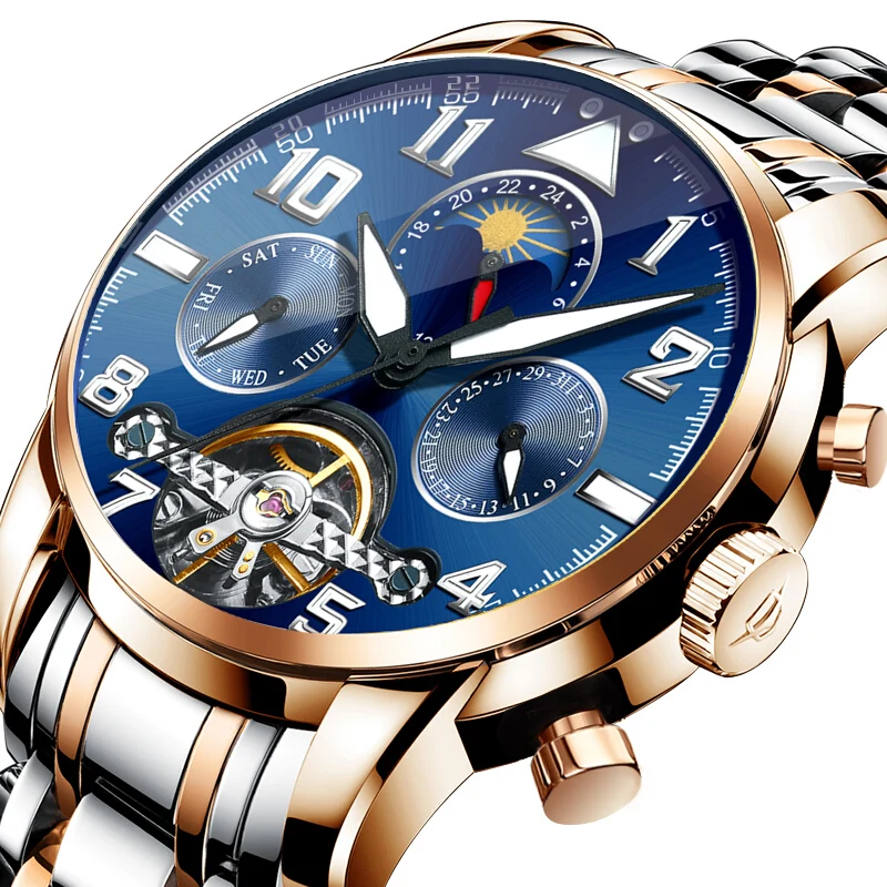 

New Men's Automatic Watch Fashion Skeleton Men's Mechanical Watch New Waterproof Watch