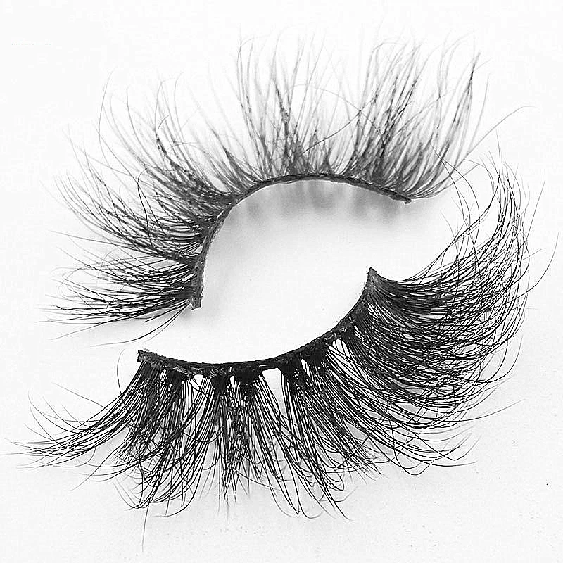 

LASHAP handmade 25mm 3D strip lashes 100% real mink fur long eyelash vendor cruelty free custom lashboxes wholesale, Natural black