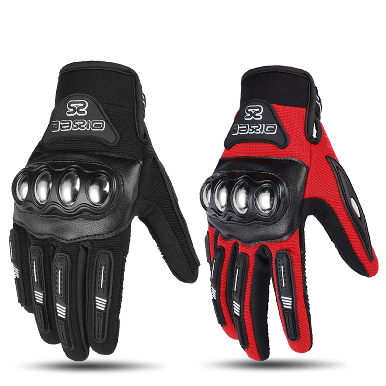 Full Finger Breathable Summer Unisex Motorcycle Riding Gloves Outdoor Drop-proof Wear-resistant Stainless Metal Protective Shell