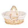 Cheap wine picnic and candy oval willow wicker woven empty gift basket