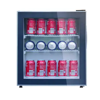 mini beverage cooler glass door
