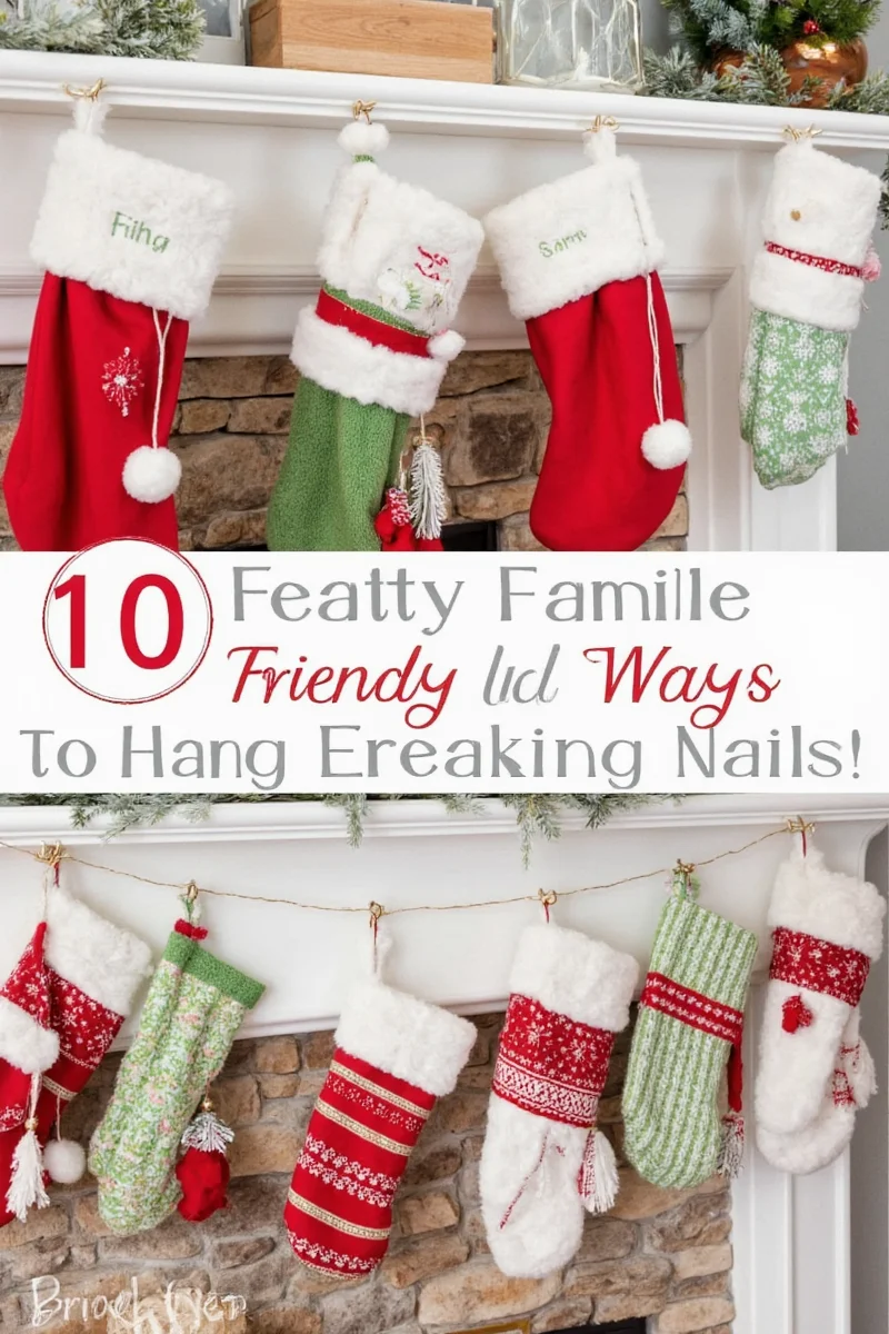 10 creative and family friendly ways to hang stockings without nails