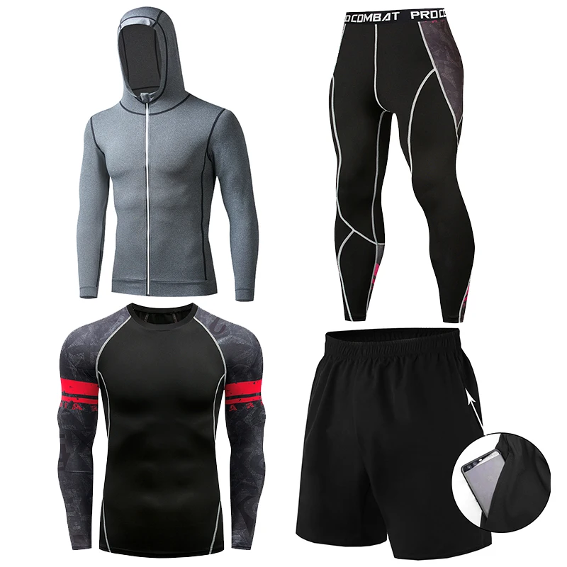 

Wholesale Men Sports Running Clothing Sportswear Gym Fitness Wear Training Suit