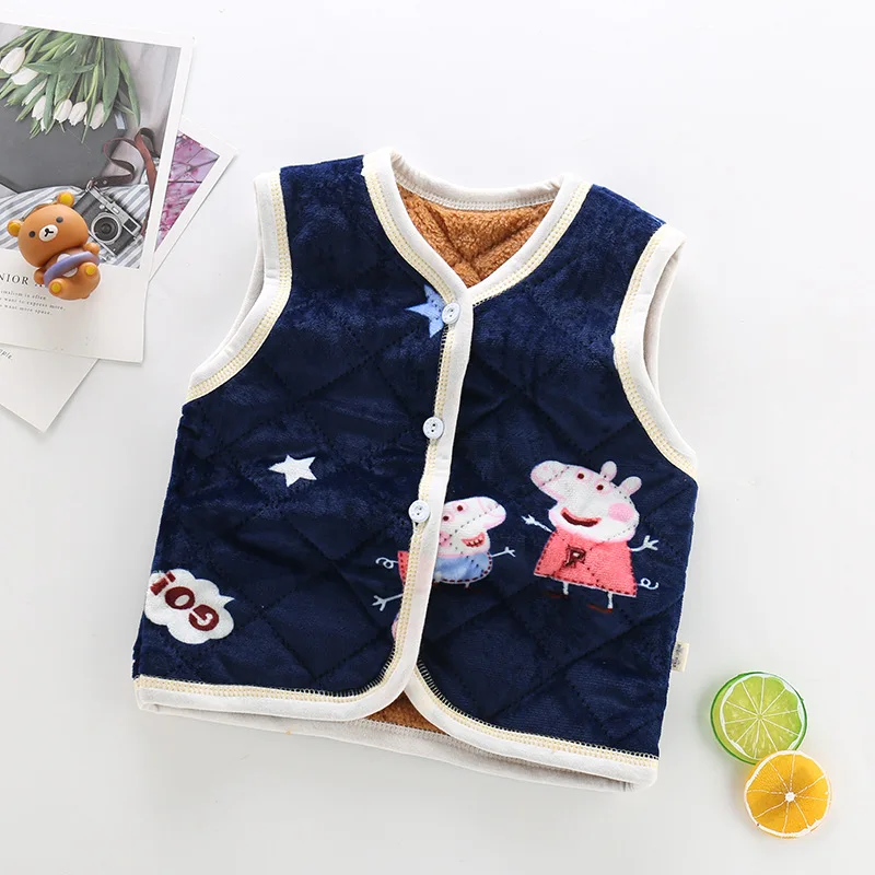 
Korean version plus velvet thick kids warm vest 