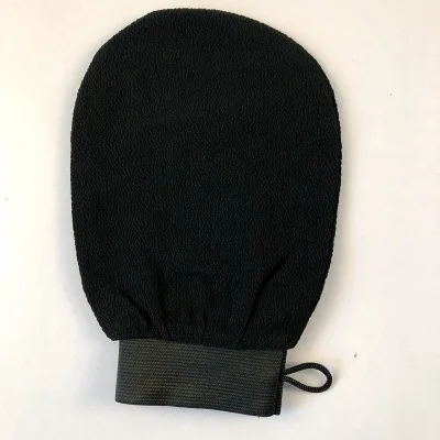 

Morocco hamman kese glove body shower deeply cleaning cloth, Black