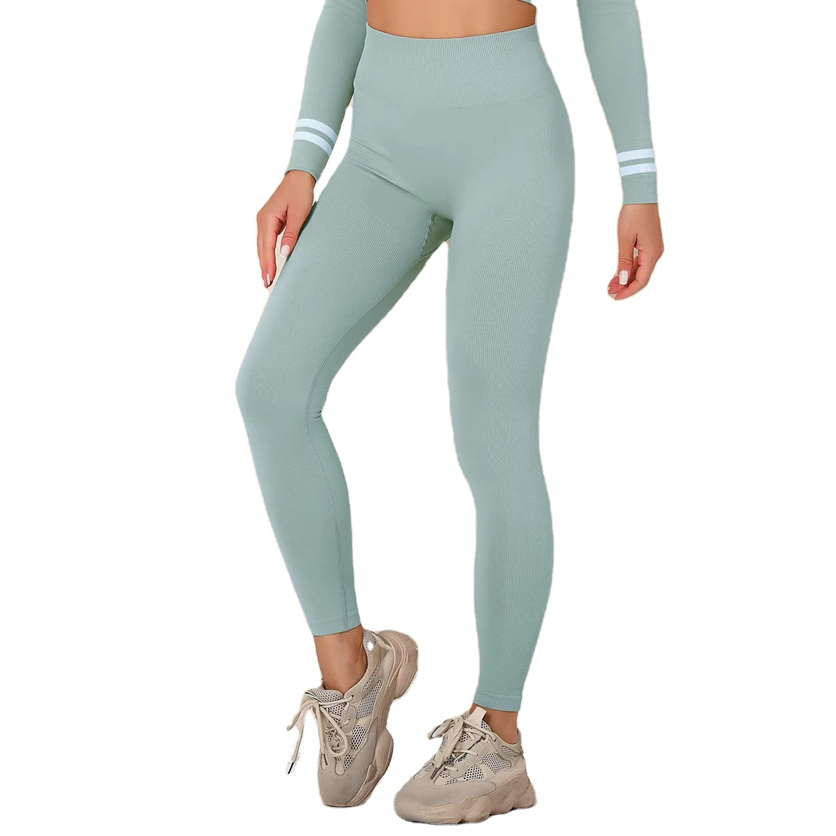 

2021 Custom Logo Women Seamless High Waisted Yoga Pants Tight Scrunch Butt Lift Sports Fitness Gym Yoga Legging