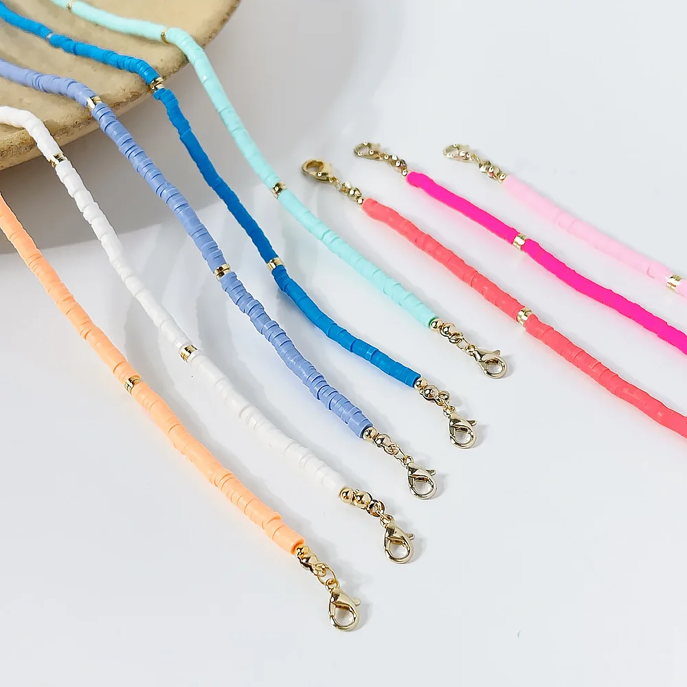 

Acrylic resin soft ceramic bohemian vintage ladies necklace