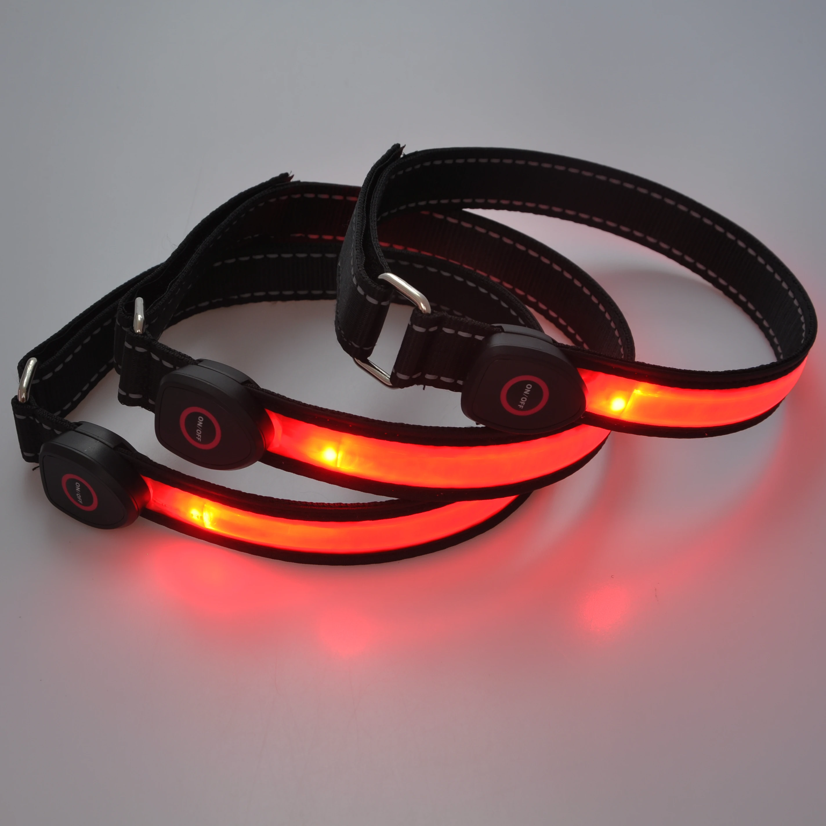 

High Quality Glow in The Dark USB rechargeable LED Armband for Running/Cycling