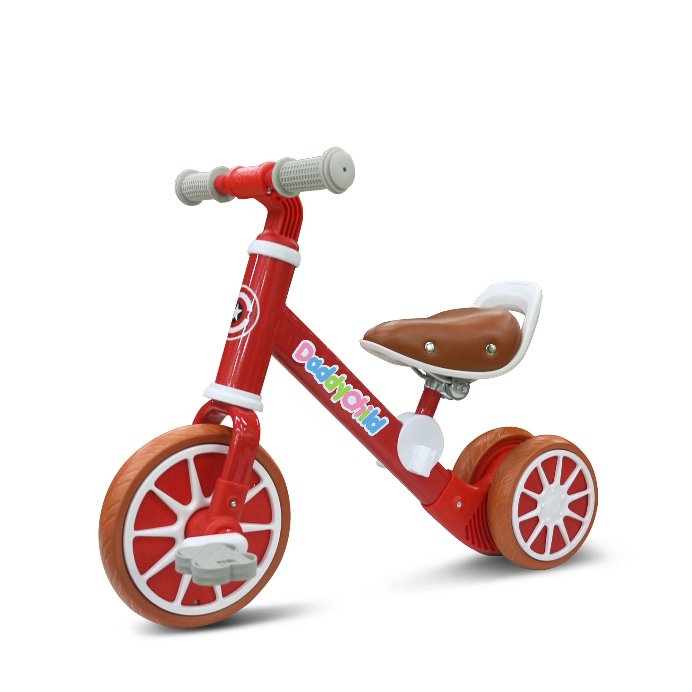 

High quality children pedal balance bicycle small bike for toddlers, White,red,blue