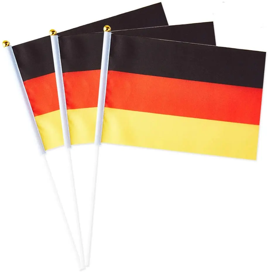 

Free Shipping Germany Flag 14x21CM China Office Buying Agent Factory Quality Check Order Follow German Hand Flags