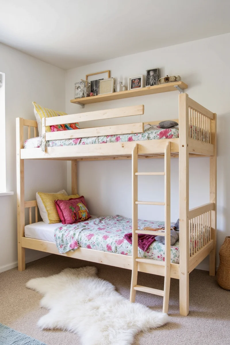 Christmas Themed Bunk Bed Setup