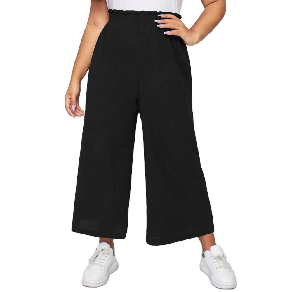 

Womens High Waisted Solid Pants Wide Leg Palazzo Pant Trousers with Pockets, Customized colors