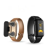 

Waterproof Smart Watch Bracelet Wireless Bluetooth Headset 2-in-1 Sports Smart Bracelet Contains Invisible Magnetic Charging