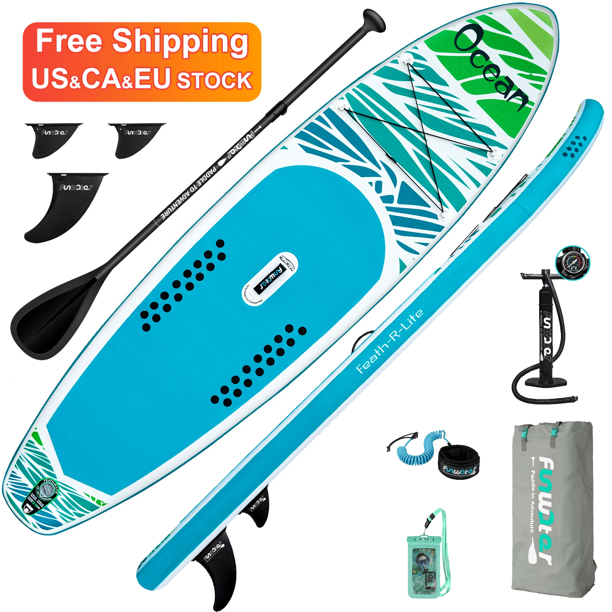 

FUNWATER Free Shipping Dropshipping OEM iboard sup paddle board inflatable wholesale water boards paddleboard fiberglass