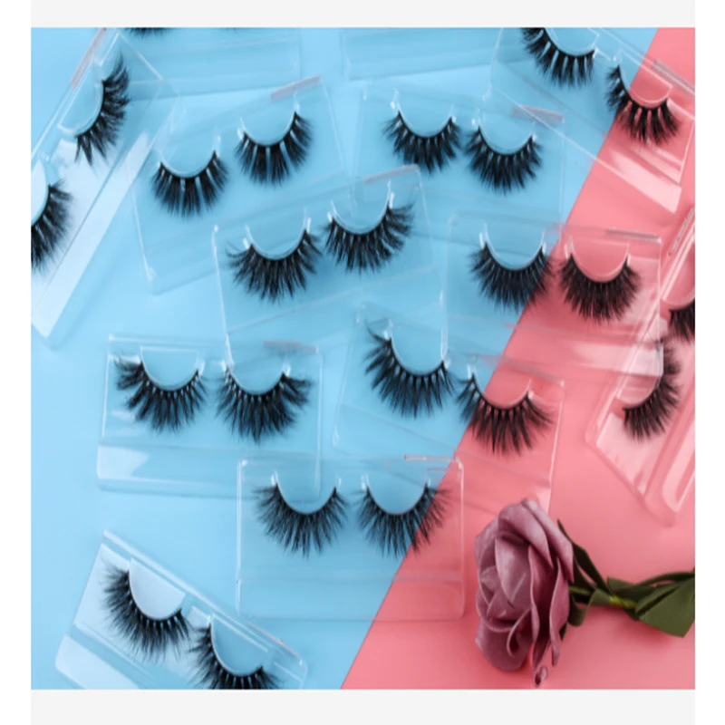 

Eyelashes Mink Eyelashes 100% HANDMADE REAL CURLY 3D MINK EYELASHES
