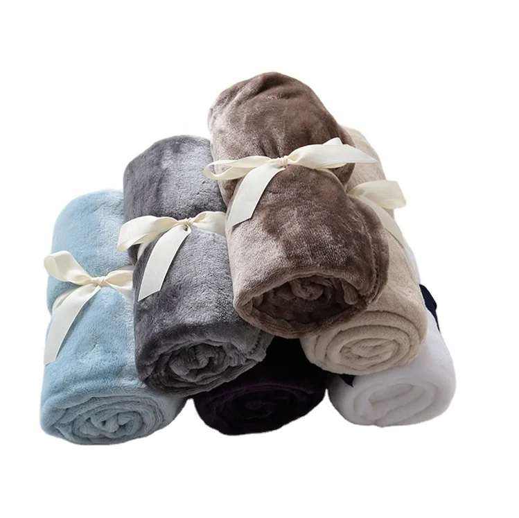 
Airplane Travel Solid Milestone thick fleece kids blanket throw Children Baby Blanket 