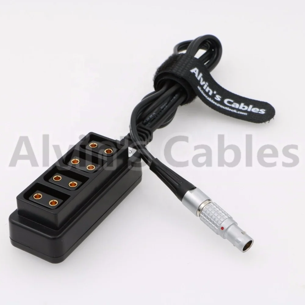 
3 Pin Male Steadicam Zephyr to 4 Port D-tap Female Splitter Cable 